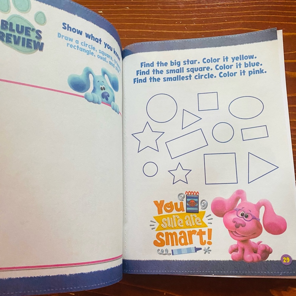 Blues Clues Shapes and Sizes Learning Workbook - Picture 4 of 5